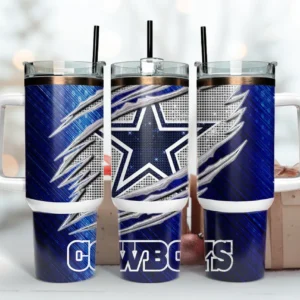 Dallas Cowboys NFL Bling Effect Custom Stanley Stainless Steel – Curved Tumbler – Stans Tumbler 40oz