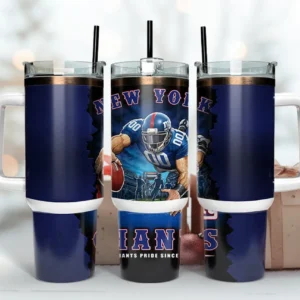 New York Giants NFL Mascot Custom Stanley Stainless Steel – Curved Tumbler – Stans Tumbler 40oz