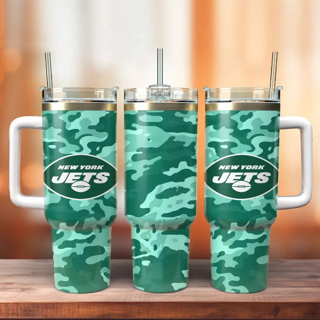 New York Jets Football NFL Sport Custom Stanley Stainless Steel – Curved Tumbler – Stans Tumbler 40oz