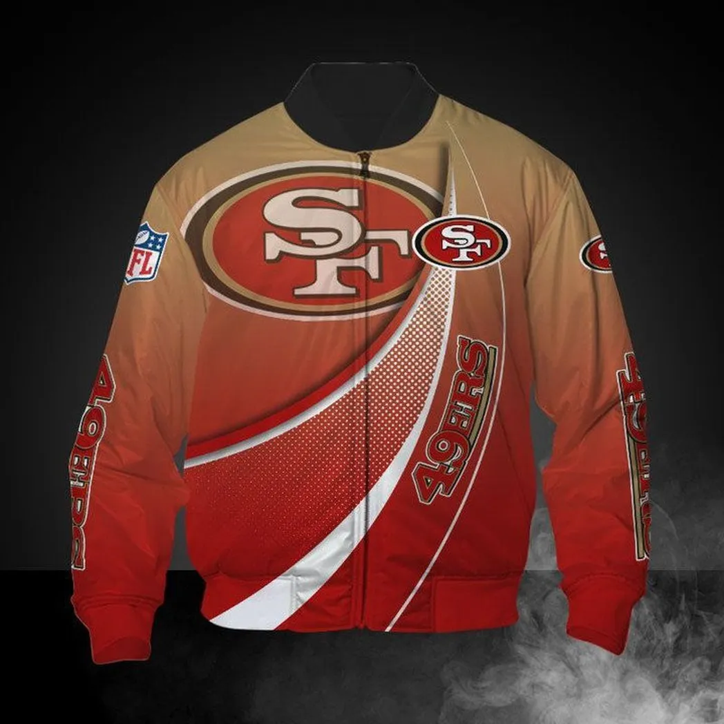 NFL San Francisco 49ers Free Style Design Bomber Jacket