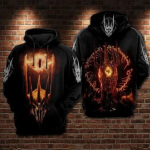 Sauron The Lord Of The Rings Over Print 3d Hoodie Zip Hoodie