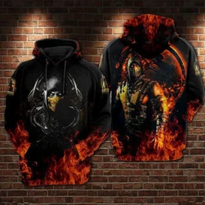 Scorpion Mortal Kombat For Man And Women 3d All Over Printed Shirt Hoodie Zipper Hoodie