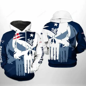 Skull New England Patriots – Hoodie 3D