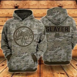 Slayer Rock Band Music Camo Version 3d Hoodie Zip Hoodie Size S-5xl