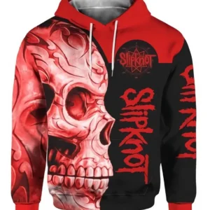 Slipknot Music Band, Slipknot Logo Sugar Skull Aop Hoodie