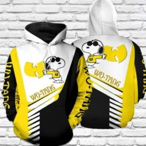 Snoopy And Wu Tang Clan All Over Print Hoodie