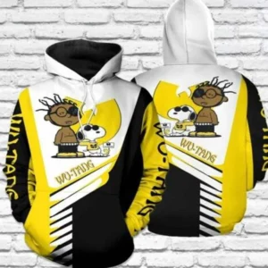 Snoopy The Peanuts, Snoopy And Wu Tang Clan All Over Print Hoodie