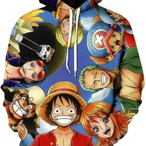 South Africalontse Unisex Anime One Piece 3d Printed Hoodie Luffy Straw Hat Pirates Pullover Sweatshirt Hoodies