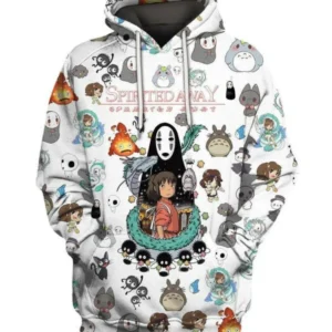 Spirited Away Shirt Fan Gift 79, Stylist Unisex 3d Hoodie Zip Hoodie 1892