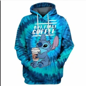 Stitch Eat Ice Cream Funny For Men And Women 3d Hoodie Zip Hoodie 1199