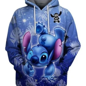 Stitch Ohana Means Family 3d Hoodie Zipper Hoodie