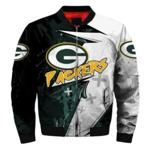 Stocktee Green Bay Packers Logo &amp; Helmet Men?s And Women?s Full Bomber Sizes ? 5xl – Hoodie 3D