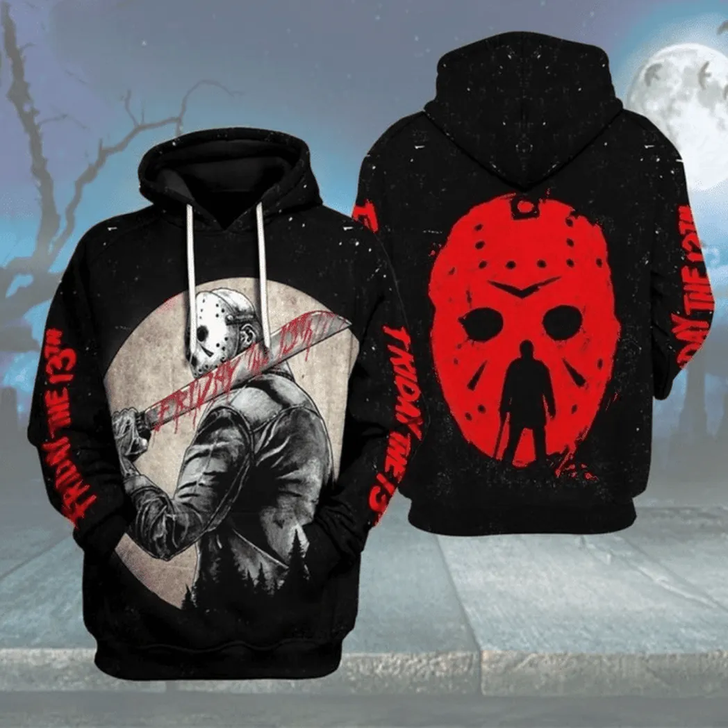 The Bad Horror Characters Halloween 3d Hoodie