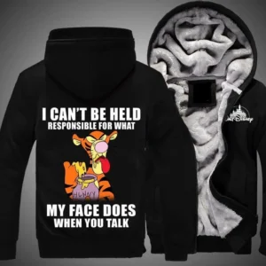 Tigger Winnie The Pooh Over Print 3d Hoodie Fleece Zip Hoodie 128