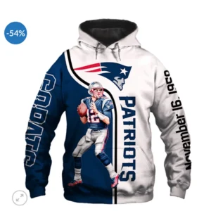 Tom Brady 12 New England Patriots Tom Brady New England Patriots – Hoodie 3D