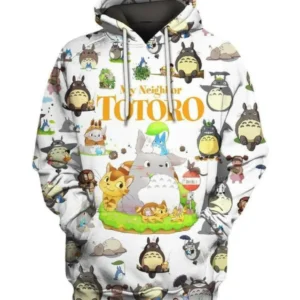 Totoro Shirt Fan Gift 77, Stylist Unisex 3d Hoodie Zip Hoodie 2591