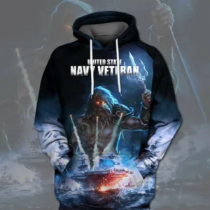 Veteran Hoodie Navy Veteran 3d Hoodie Zip Hoodie