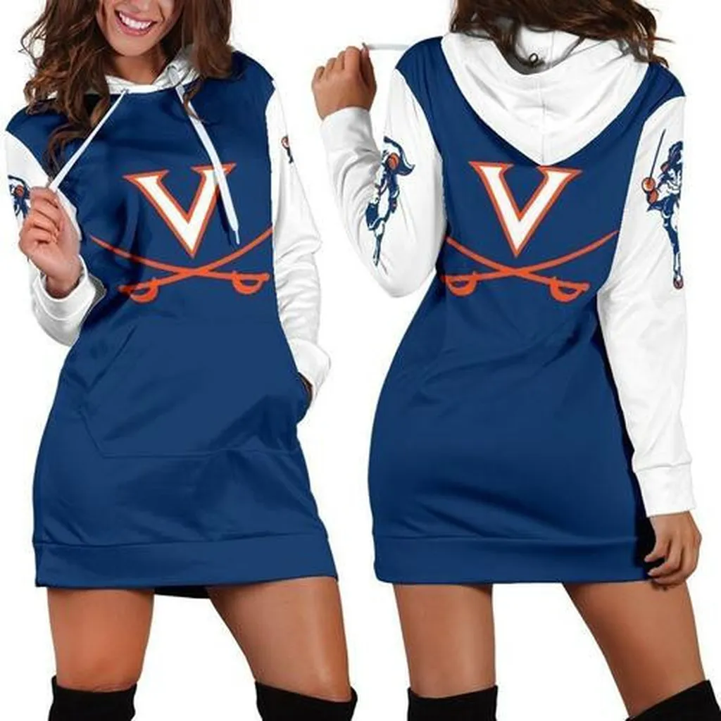 Virginia Cavaliers Hoodie Dress, Sweater Dress, Sweatshirt Dress 3d All Over Print For Women Hoodie