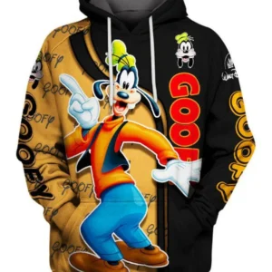 Walt Disney Goofy Hoodie 3d Hoodie Zipper Hoodie