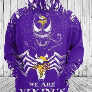 We Are Vikings Venom Minnesota Vikingss – Hoodie 3D