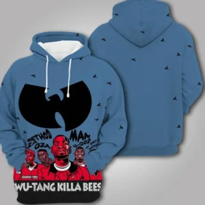 Wu Tang Killa Bees Clan Hip Hop ,wu Tang Clan Halloween Movies 2 3d Hoodie Zip Hoodie