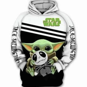 Yoda Star Wars Jack Skellington The Nightmare Before Christmas For Fan 3d Hoodie Zip Hoodie